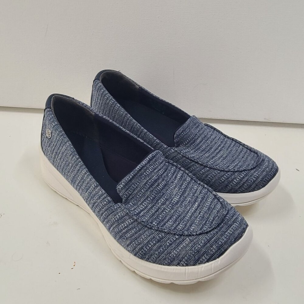 Bzees Get Movin' Washable Slip-on Flats  Loafters Blue Women's Size 8.5W Casual